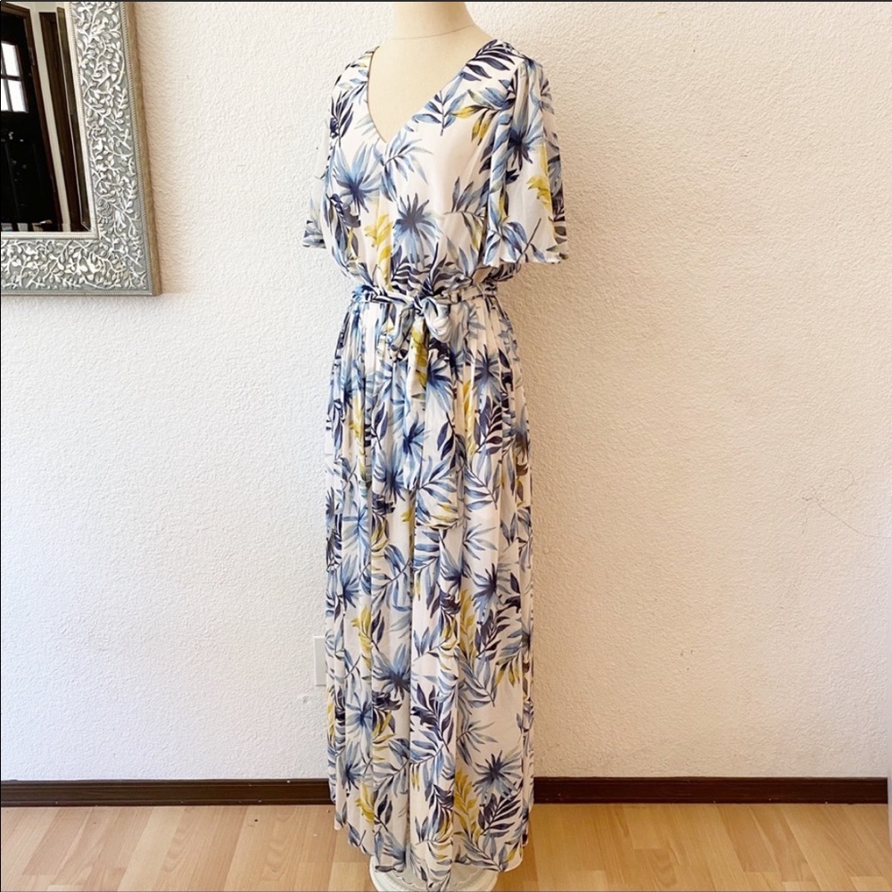 Gal Meets Glam Kiki Chiffon Dress Maxi New NWT - Picture 5 of 7
